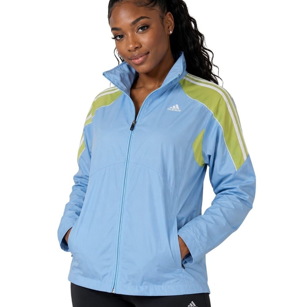 Adidas Performance Women's Training Jacket Blue Green NWT Size XL